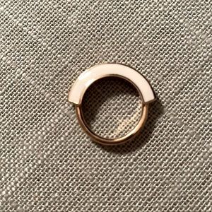 J. crew ring in white and gold size 5